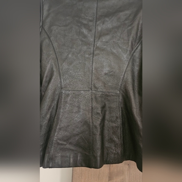 Vintage Pelle Studio by Wilsons Leather Fitted Leather Blazer – Y2K Black. Small - Picture 12 of 15